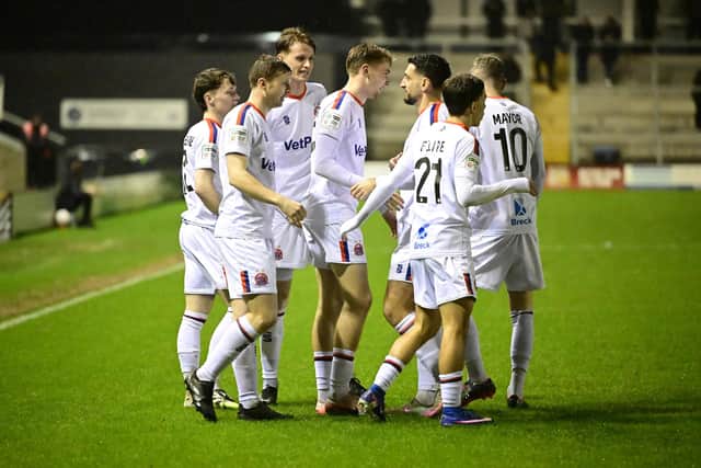 AFC Fylde took the lead after just 16 seconds against Spennymoor Photo: STEVE McLELLAN