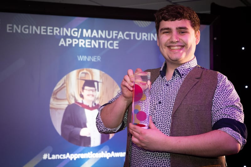 Engineering/Manufacturing Apprentice of the Year Award winner Scott Bentley.