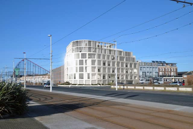 The New South Promenade project will see two new apartment buildings with a total of 92 flats located at each end of a well-known crescent of buildings along Blackpool’s South Shore promenade