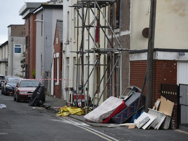 Fire crews remained at the scene at around 10am to dampen down any hotspots.