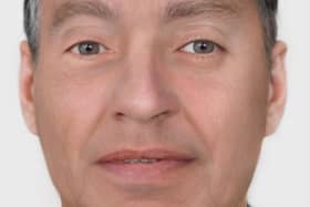 A forensic artist has created an impression of what the man potentially looked like in life. Police are appealing for anyone with information as to the man's identity to get in touch. Picture by Neil Graham.