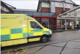 Few people were treated at Blackpool Vic's A&E department last month