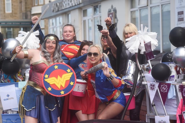 Liz Brown, managing director of The Sheraton, said: “Passers-by had no chance of avoiding Jeanette as she stopped them in the street, saying ‘Stop in the name of Wonder Woman‘ while brandishing her sword.
"If they refused she threatened to tie them up with her ‘Lasso of Truth’. She even chased one of Blackpool’s horse and carriages down the prom and the passengers generously donated so she would let them go! It’s not surprising she collected the most cash in her bucket.”