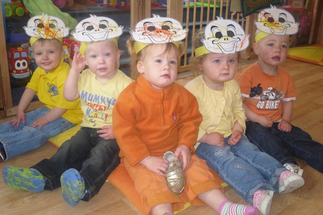 Children from A-Zoo nursery at Blackpool Zoo who took part in a Toddle Waddle for the meningitis Trust