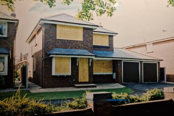 One of the boarded up homes on the Park Lea estate