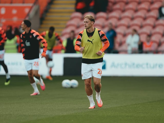 Finley Munroe came on in the latter stages with the game already won.