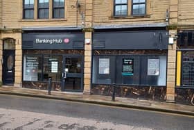 One of Lancashire's six banking hubs, to date, on Skipton Road in Barnoldswick