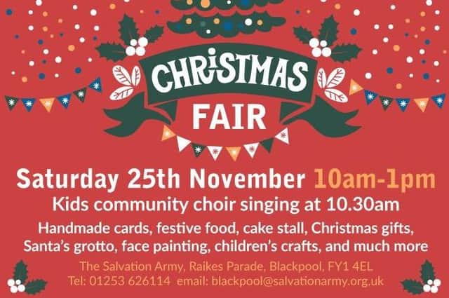 Come along to the Christmas Fair this Saturday!