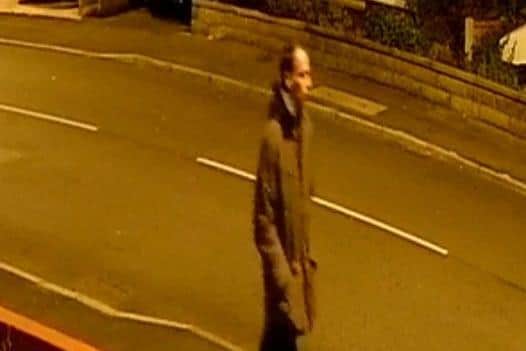 Police want to speak to this man in connection with a spate of arson attacks in Blackpool (Credit: Lancashire Police)