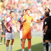 Sonny Carey is one of four Blackpool players to be sent off this season