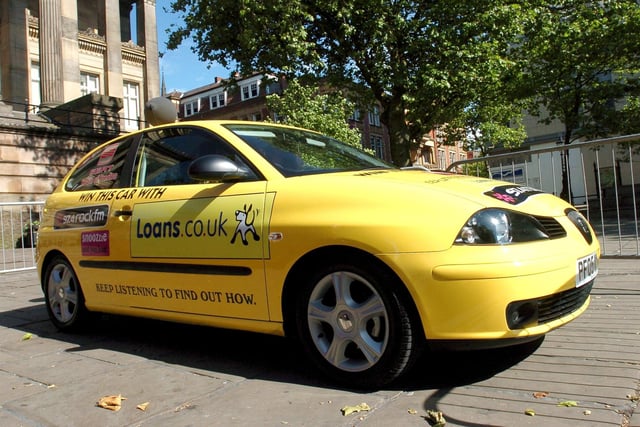 Rock FM " Snooze and You Lose" car on the Flag Market in Preston