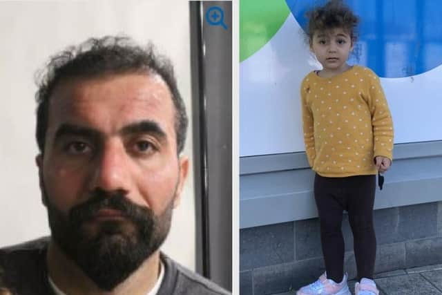 Ahmed Karwan Abdulla, 36, and his three-year-old daughter Dunya were last seen on April 10 in the Promenade area of Blackpool