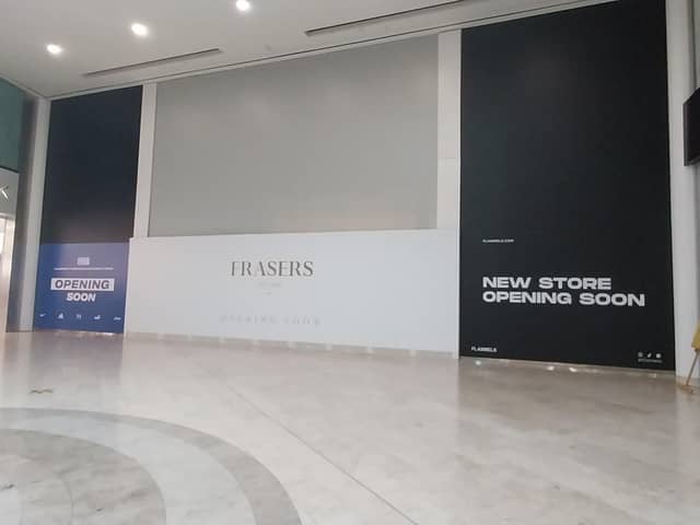 Frasers is currently fitting out its new store in the Houndshill Centre