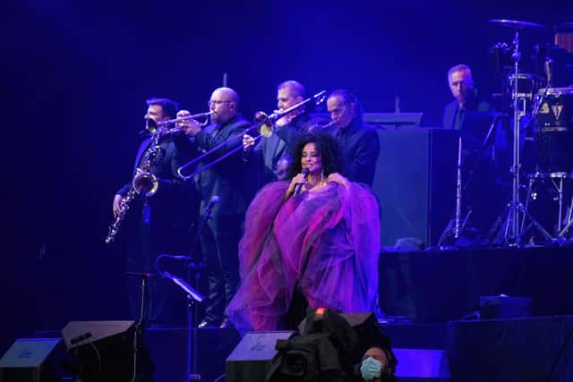 Diana Ross performing at Lytham Festival