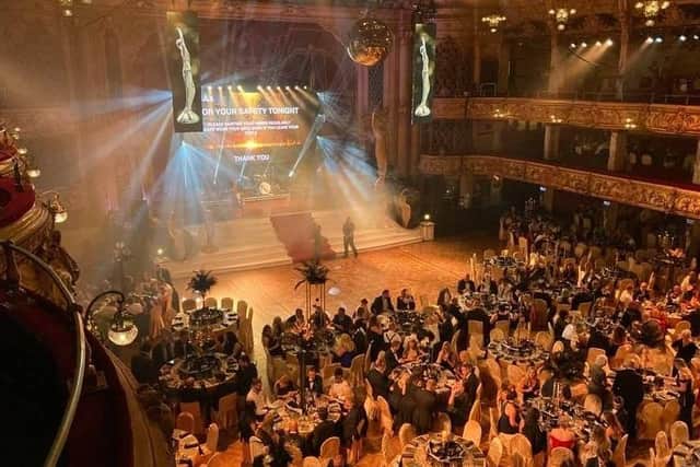 The awards ceremony for the BIBAs in 2021 at the Blackpool Tower Ballroom