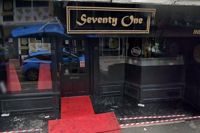 Seventy One, Poulton-le-Fylde, is also hoping to win the coveted title of Curry Restaurant of the Year 2023