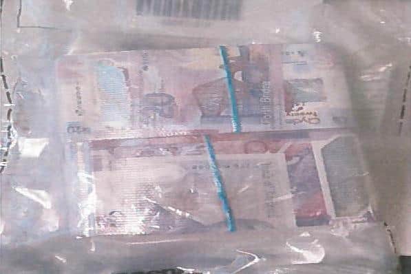 Some of the cash found in Feerick's lorry (Credit: NCA)