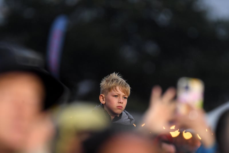 Friday night at Lytham Festival: crowds were in good spirits in spire of the rain