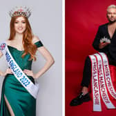 Left: the current Miss England, Jess Gagan. Right: Regional Director for Miss Manchester, Lancashire and Cheshire Sean Maloney.