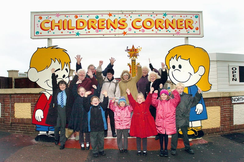 Celebrations at Children's Corner which won a reprieve to stay open. This was in 2004
