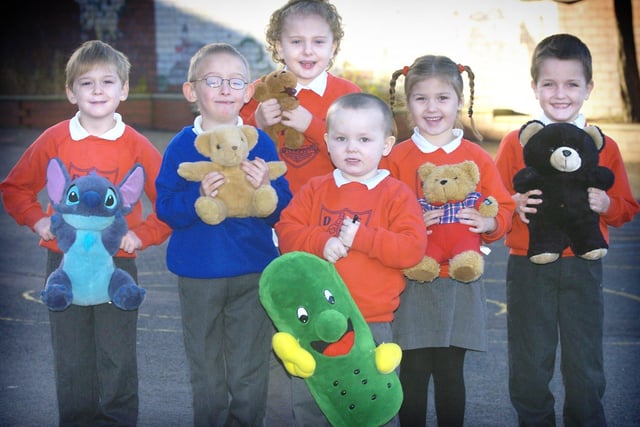 Pupils at Devonshire Road Infant School were joined by their favourite cuddly toys as part of Children In Need, 2004