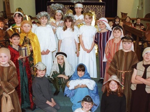 Children from St Pauls C.E School ready for their Nativity play