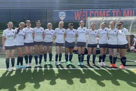 Fylde Hockey Club's ladies' third team avoided relegation from North West Women's Division Two North after beating Ulverston 3-1 Picture: Fylde Hockey Club