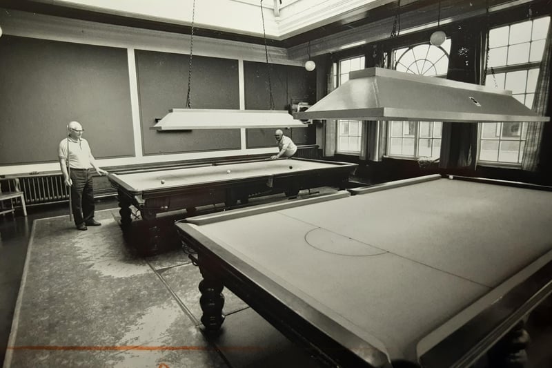 Full size snooker tables for residents in the games room