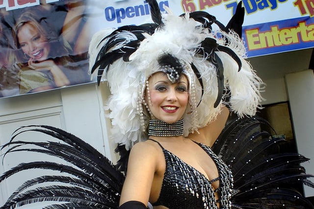 Sarah-Kate Gillette of Lucy Scott Productions, preparing for the opening of Ma Kelly's Cabaret Bar, 2010