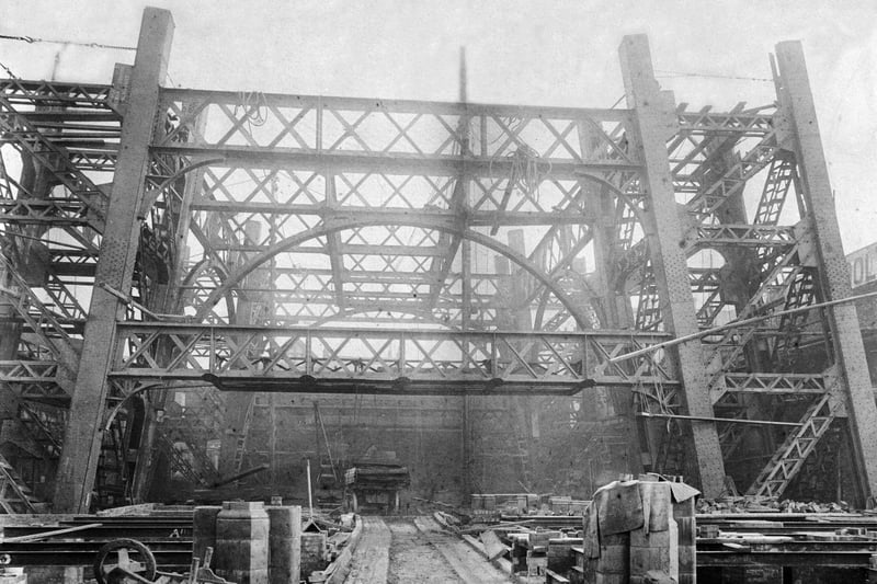 By 1896, the Tower and the buildings had already cost around £290,000 to build. This emotive image is probably the earliest picture of Blackpool Tower we have on record and shows the first steel works. All its familiar hallmarks were firmly in place