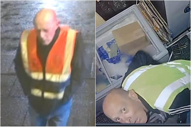 Do you recognise this man? Officers want to speak to him in connection with a number of burglaries in the resort (Credit: Lancashire Police)