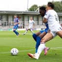 AFC Fylde on the attack against Carlisle (photo: Aidan Wilson)