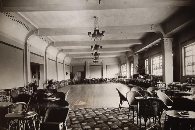 Many people won't realise there was a ballroom as well which was situated above the pool complex. This old picture dates back to 1934