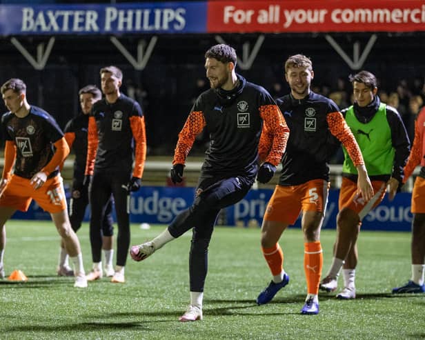 One of Blackpool's players are walking a tight rope when it comes to a suspension. 