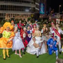 The cast of Cinderella the pantomime at Blackpool Pleasure Beach hit the attraction's adventure golf course