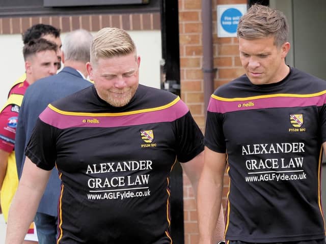 Fylde RFC joint-head coaches Alex Loney and Chris Briers are seeking a return to winning ways tomorrow Picture: Chris Farrow/Fylde RFC