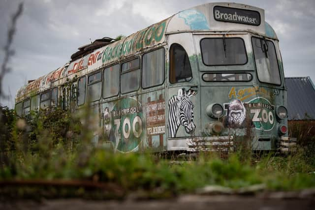 One of the last three remaining trams at Wyre Dock