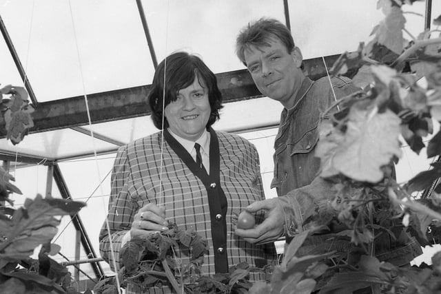 Prisons Minister Ann Widdecombe has reassured Lancashire residents that dangerous life prisoners will not be transferred to Kirkham Open Prison. She made the pledge during a tour of the jail. She is pictured above with Andy in the prison greenhouse