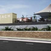 An artist's impression of the proposed street food venue (picture Blackpool Council planning)
