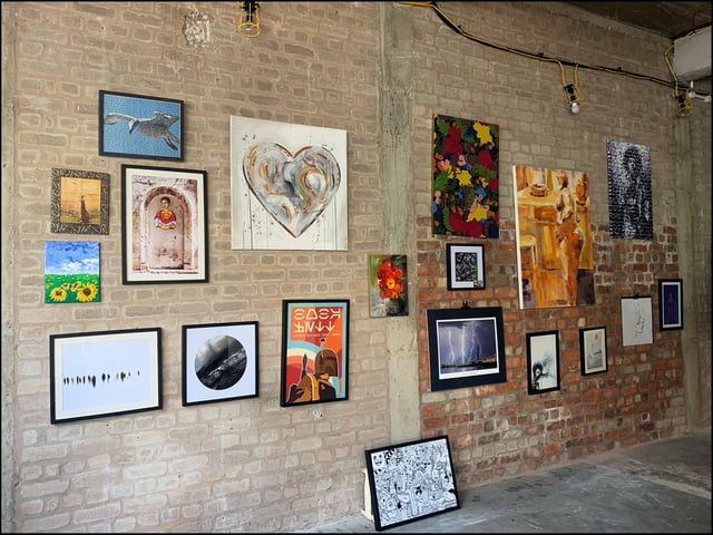 A selection of paintings and photographs at HIVEArts Gallery