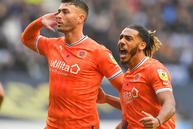 Gary Madine briefly gave Blackpool hope after lashing home a thunderous effort
