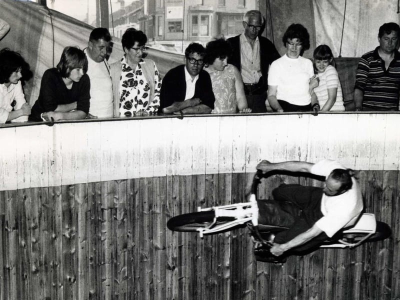 The Wall of Death returned to Blackpool in 1971
