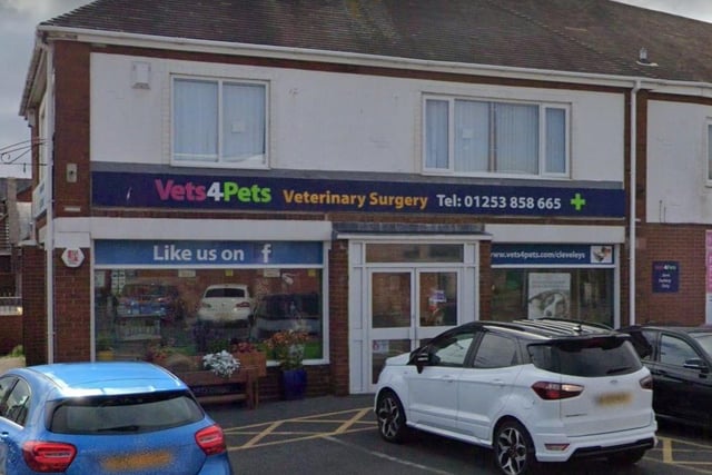 Vets4Pets - Cleveleys on Victoria Road West has a rating of 4.7 out of 5 from 524 Google reviews
