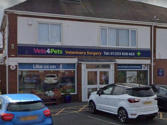 Vets4Pets - Cleveleys on Victoria Road West has a rating of 4.7 out of 5 from 524 Google reviews