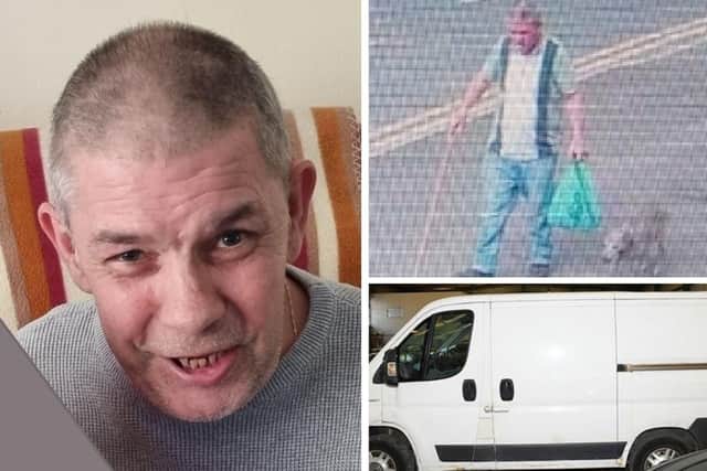 Eddie Forrester has been missing for nearly a week, police now want to speak to people who have seen the pictured van.