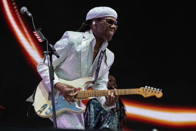 Nile Rodgers performs onstage