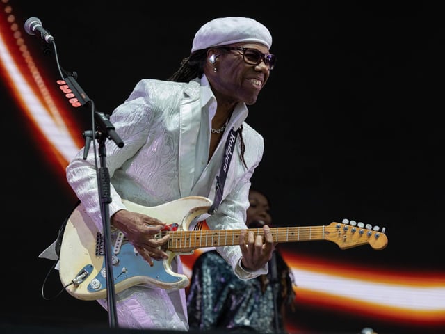 Nile Rodgers performs onstage