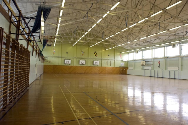 The gym hall at Kirkham Prison in 2010