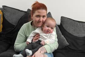 Chantelle Eva and baby Oliver. She says she had to fight against pressure by Blackpool hospital to allow the pregnancy to continue after her waters broke at just 22 weeks.