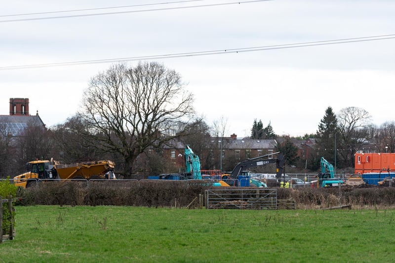 Lancashire Cricket's new facility in Farington as construction work begins. Photo: Kelvin Lister-Stuttard